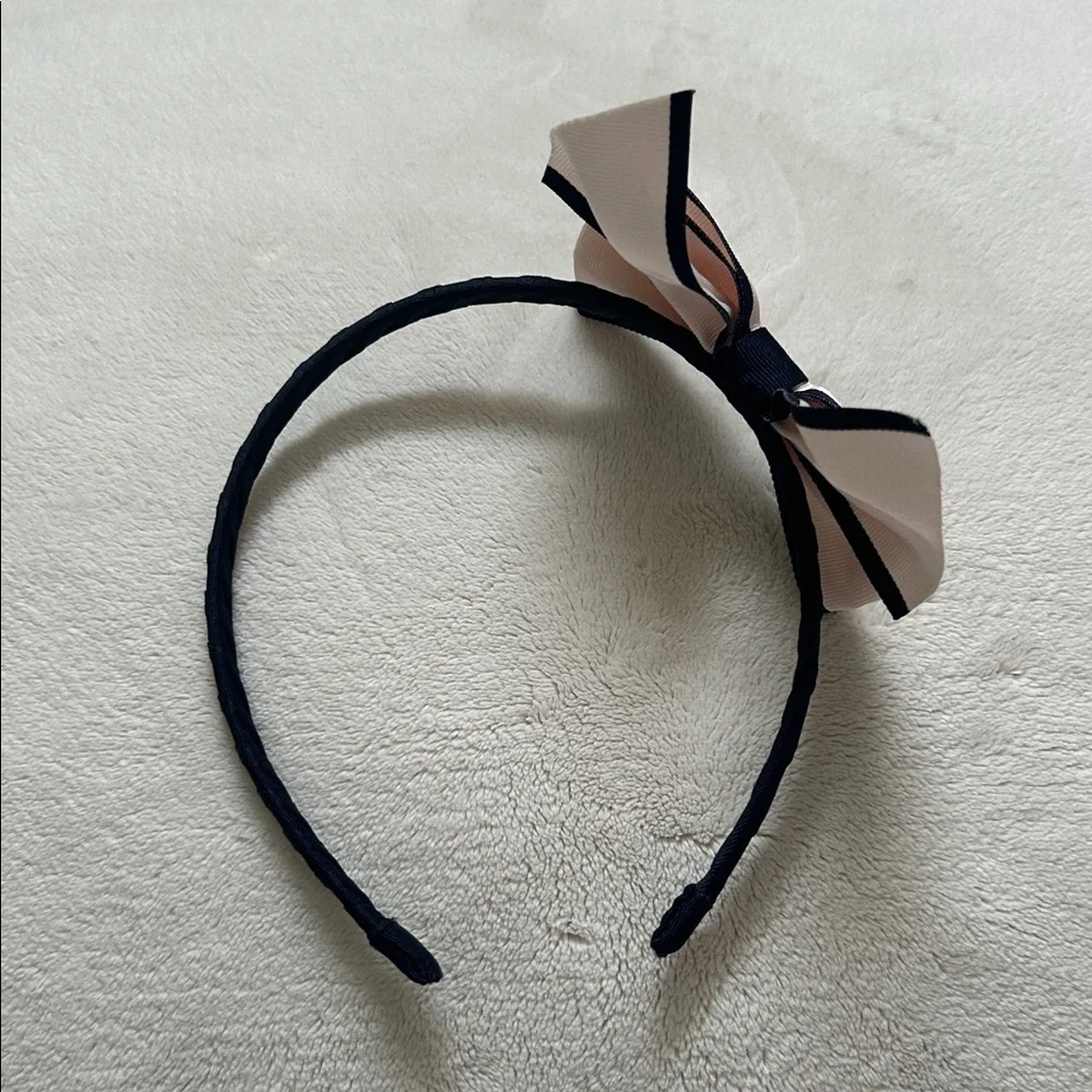 Janie & Jack | Navy Pink Bow Girl Headband